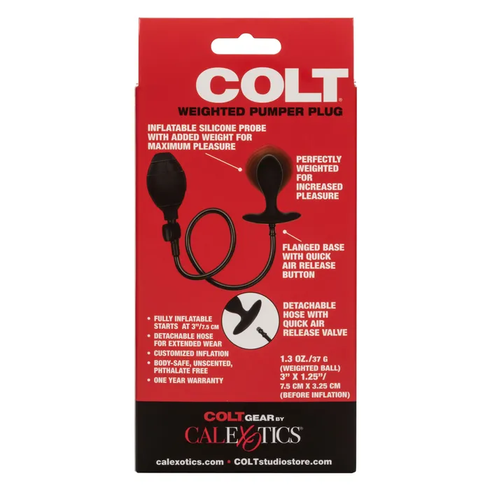 Anal CalExotics Colt Weighted Pumper Plug Anal CalExotics Colt Weighted Pumper Plug