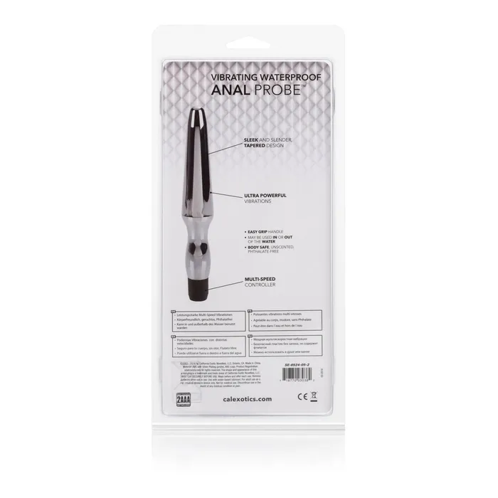 Anal CalExotics Fujikos Waterproof Anal Probe Silver Anal CalExotics Fujikos Waterproof Anal Probe Silver