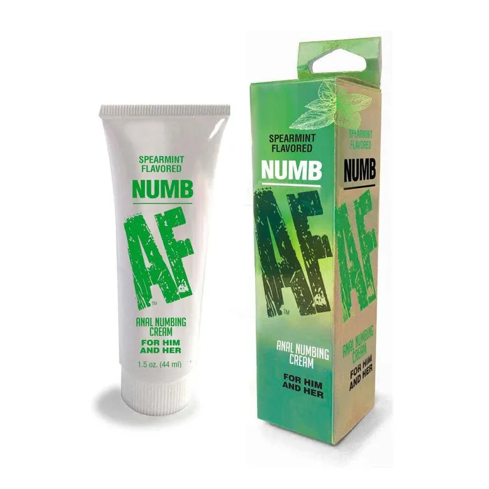 Anal Little Genie Numb Af Spearmint Flavored Anal Numb Cream 15 Oz 44 ml