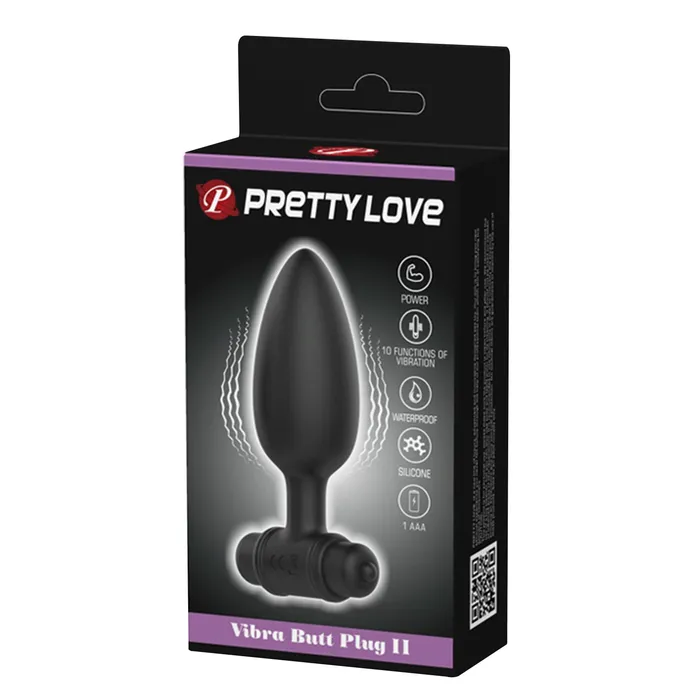 Anal Pretty Love Vibra Butt Plug II Black Pretty Love Anal Pretty Love Vibra Butt Plug II Black Pretty Love