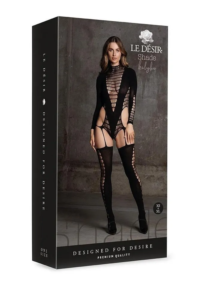 Bodystockings Playsuits Le Desir Shade Kalyke Xxiii Bodystocking with Turtleneck Le Desir