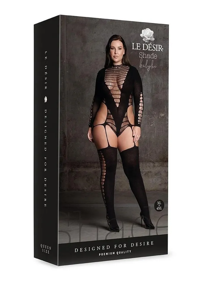 Bodystockings Playsuits Le Desir Shade Kalyke Xxiii Bodystocking with Turtleneck Le Desir