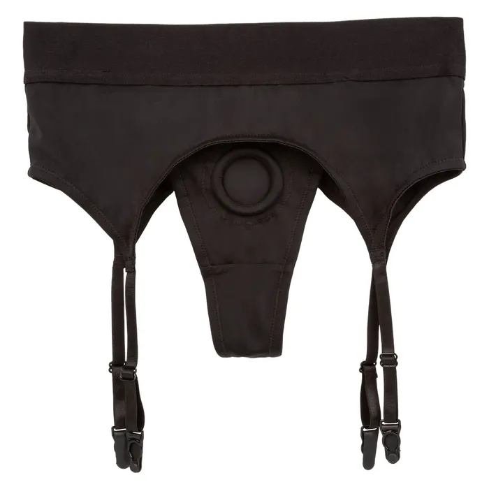 CalExotics Boundless Thong With Garter Lxl Black Male Sex Toys CalExotics Boundless Thong With Garter Lxl Black Male Sex Toys