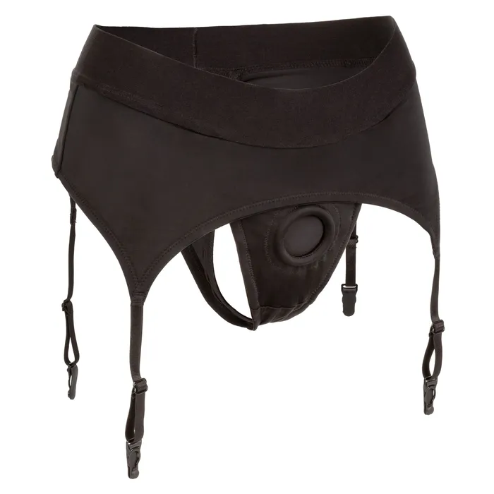CalExotics Boundless Thong With Garter Lxl Black Male Sex Toys CalExotics Boundless Thong With Garter Lxl Black Male Sex Toys