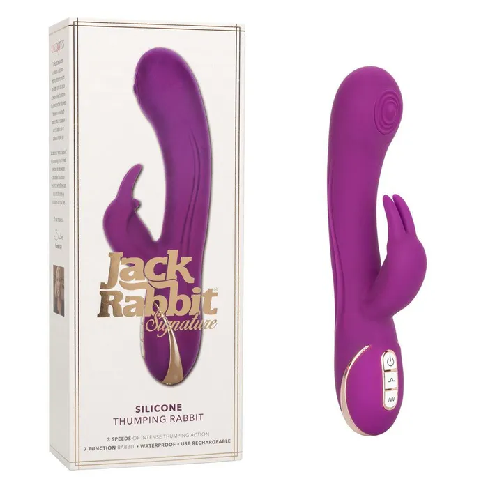 CalExotics Female Sex Toys Jack Rabbit Signature Silicone Thumping Rabbit CalExotics Female Sex Toys Jack Rabbit Signature Silicone Thumping Rabbit