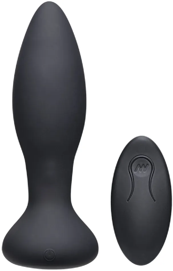 Doc Johnson Anal Vibe Experienced Rechargeable Silicone Anal Plug With Remote Black
