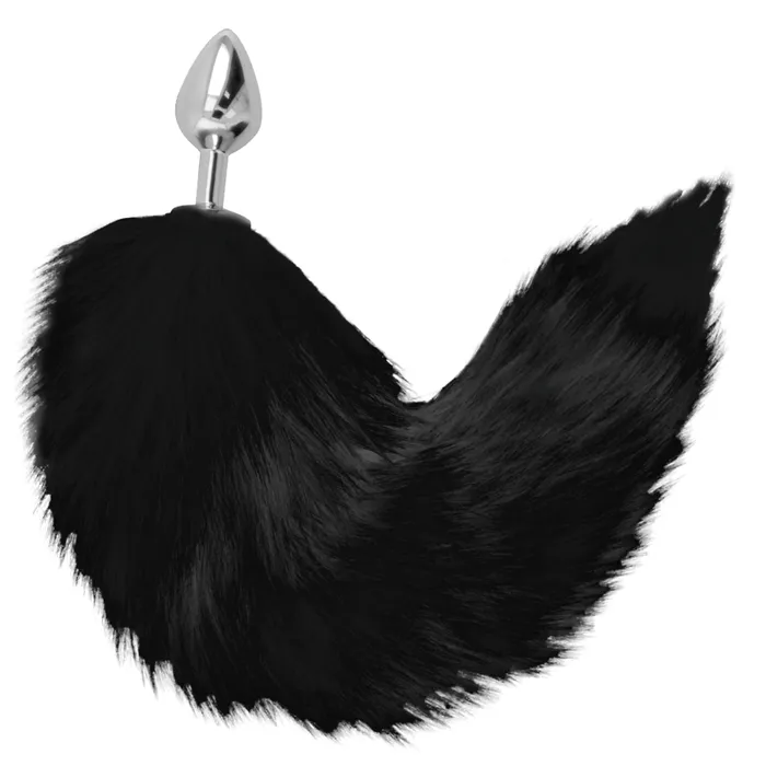 Dreamlove Spain Black Tail Butt Plug Faux fur 34cm Anal