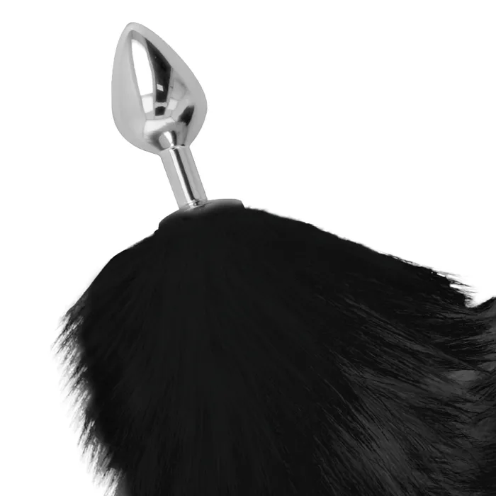 Dreamlove Spain Black Tail Butt Plug Faux fur 34cm Anal