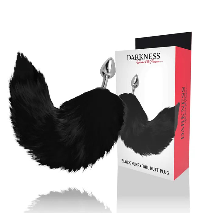 Dreamlove Spain Black Tail Butt Plug Faux fur 34cm Anal