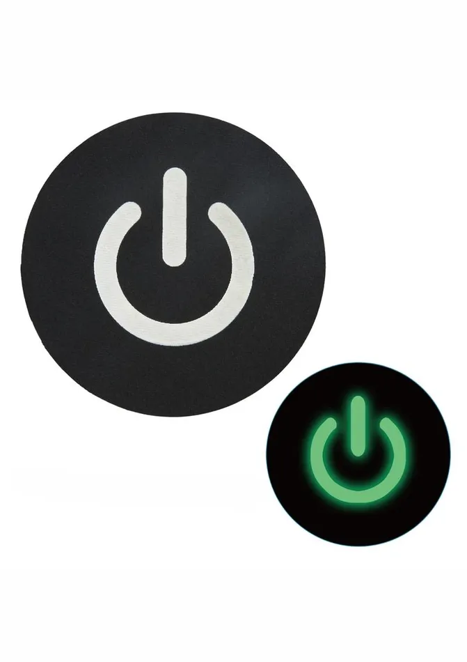 Female Sex Toys PEEKABOO Peekaboo Glow In The Dark Power Button Pasties