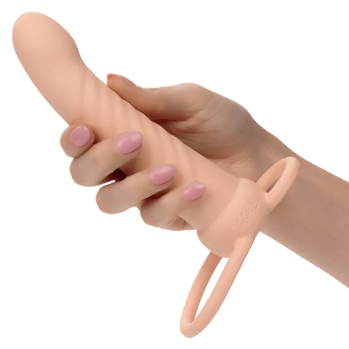 Female Sex Toys Performance Maxx Rechargeable Ribbed Dual Penetrator Ivory CalExotics Female Sex Toys Performance Maxx Rechargeable Ribbed Dual Penetrator Ivory CalExotics