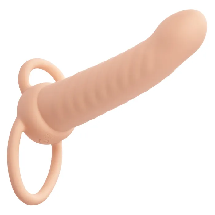 Female Sex Toys Performance Maxx Rechargeable Ribbed Dual Penetrator Ivory CalExotics Female Sex Toys Performance Maxx Rechargeable Ribbed Dual Penetrator Ivory CalExotics