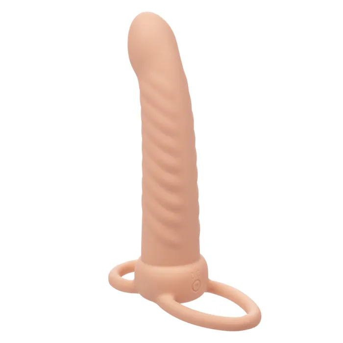 Female Sex Toys Performance Maxx Rechargeable Ribbed Dual Penetrator Ivory CalExotics Female Sex Toys Performance Maxx Rechargeable Ribbed Dual Penetrator Ivory CalExotics