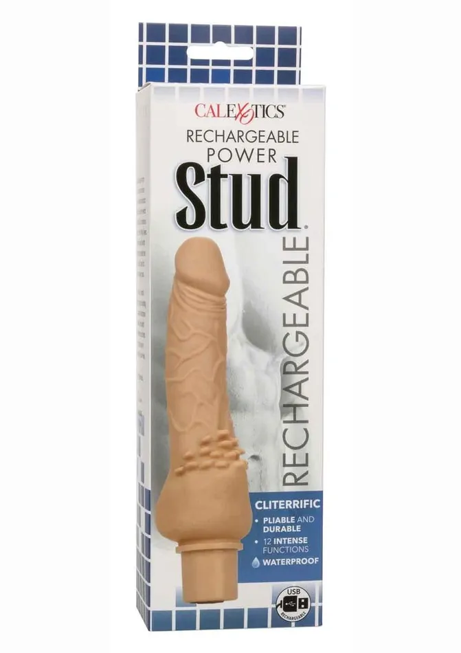 Female Sex Toys Rechargeable Power Stud Cliterrific Silicone Vibrating Dong Studs