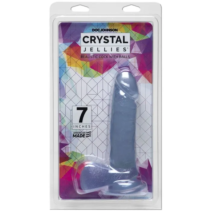 Female Sex Toys The Toolshed AU 7 in Realistic Cock With Balls Clear
