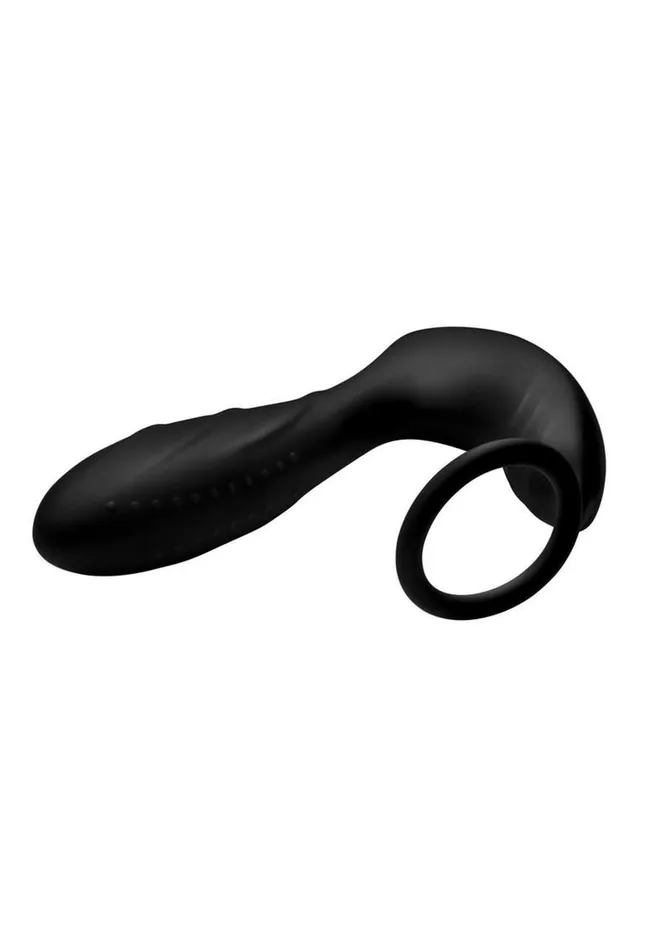 Female Sex Toys Under Control Under Control Rechargeable Silicone Prostate Vibrator and Cock Strap with Remote Control