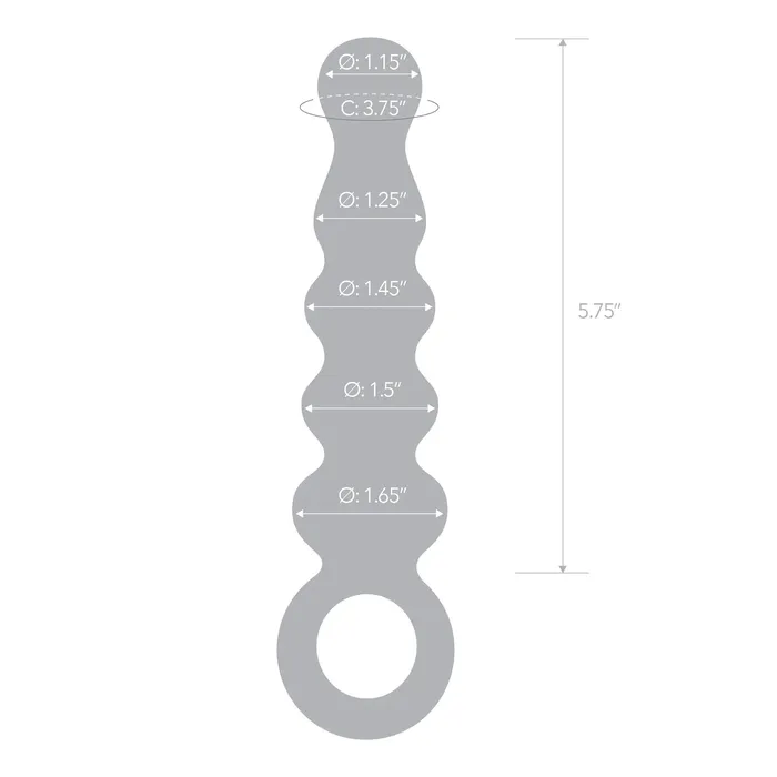 Glas Quintessence Beaded Anal Slider Anal
