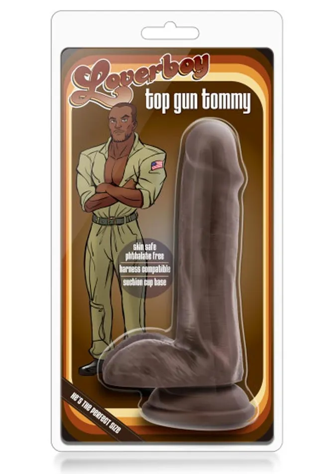 Loverboy Top Gun Tommy Dildo with Balls Loverboy Female Sex Toys