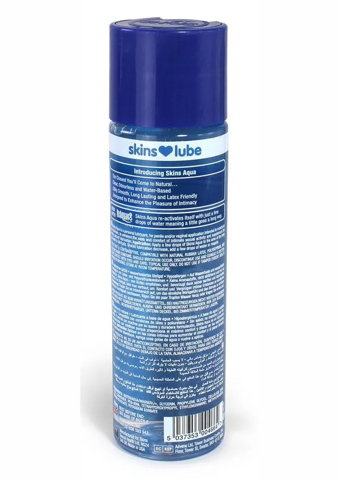 Lubricants Skins Aqua Water Based Lubricant Skins