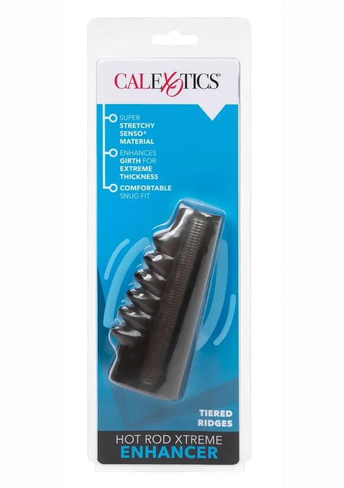Male Sex Toys Extensions Hot Rod Xtreme Enhancer Penis Sleeve with Tiered Ridges