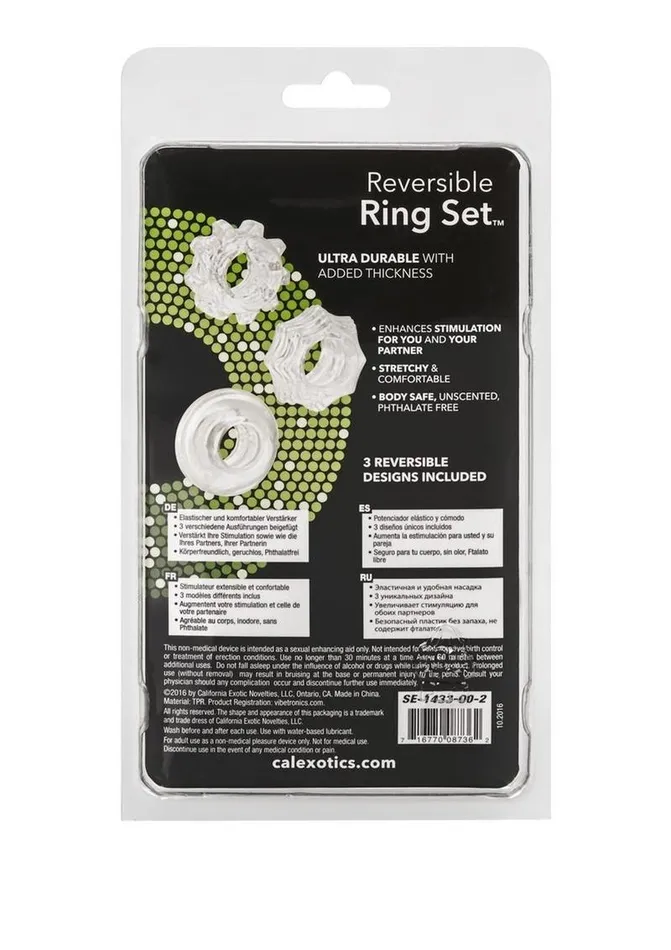 Male Sex Toys Rings Reversible Ring Set Silicone Cock Ring Male Sex Toys Rings Reversible Ring Set Silicone Cock Ring