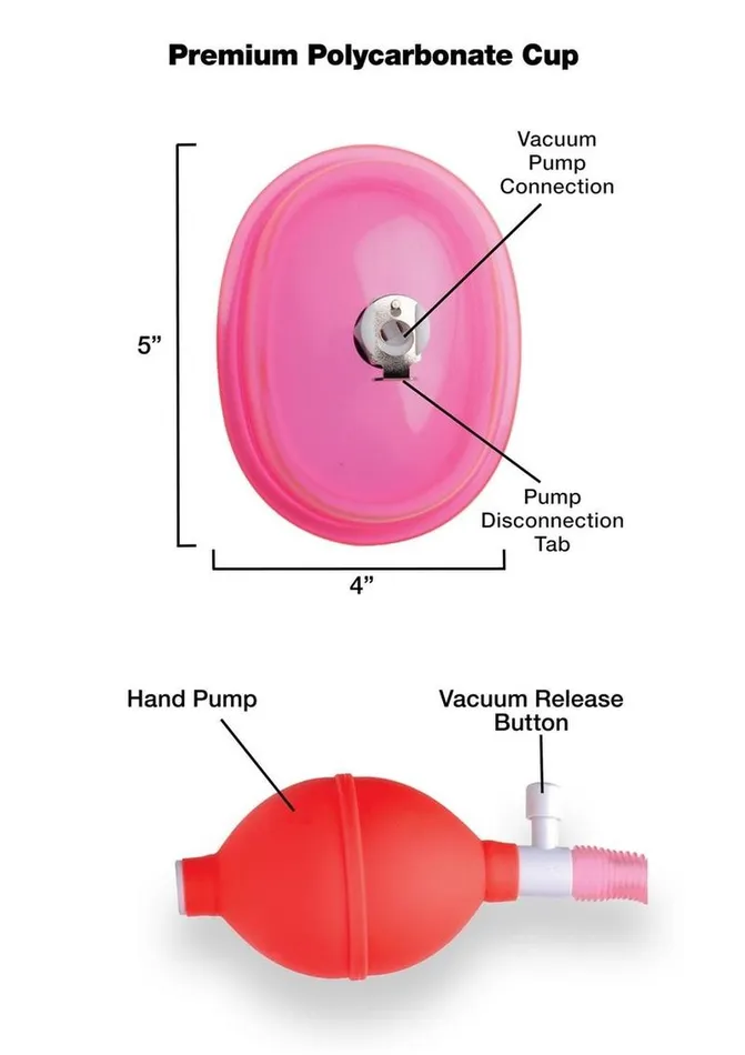 Male Sex Toys Size Matters Vaginal Pump with 5in Large Cup Size Matters