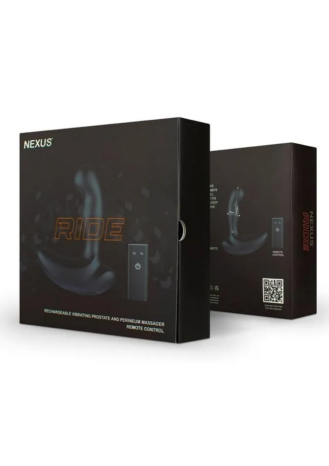 Nexus Ride Rechargeable Silicone Vibrating Prostate and Perinium Massager with Remote Control Nexus Male Sex Toys Nexus Ride Rechargeable Silicone Vibrating Prostate and Perinium Massager with Remote Control Nexus Male Sex Toys