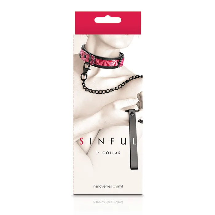 nsnovelties Anal Sinful 1 Inch Collar Pink nsnovelties Anal Sinful 1 Inch Collar Pink