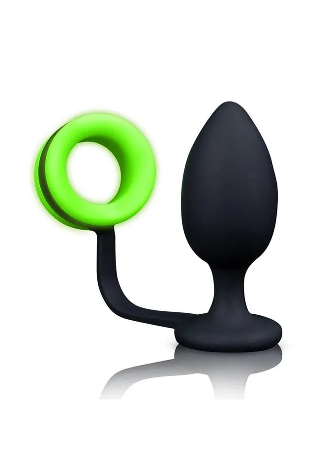 Ouch Male Sex Toys Ouch Butt Plug with Cock Ring Silicone