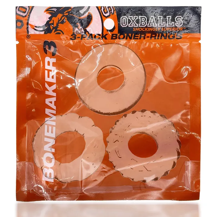 Oxballs Anal Bonemaker 3Pack Boner Rings Clear Oxballs Anal Bonemaker 3Pack Boner Rings Clear
