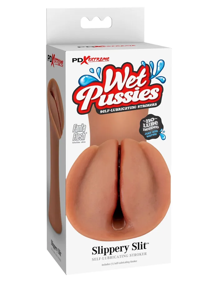 PDX Brands Male Sex Toys Extreme Wet Pussies Slippery Slit Tan