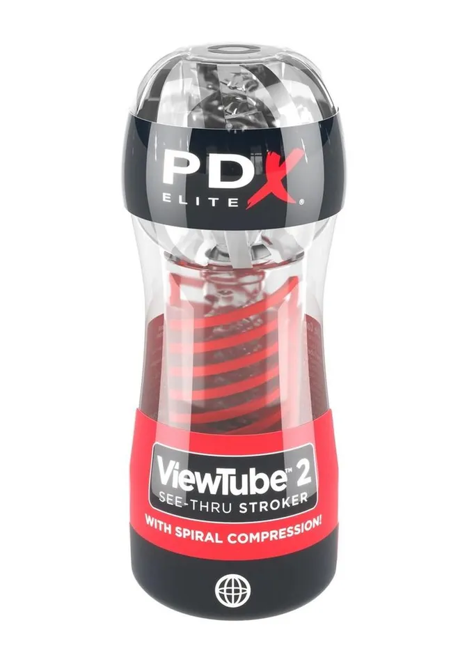 PDX Elite Male Sex Toys Pdx Elite Viewtube 2 Rechargeable Stroker