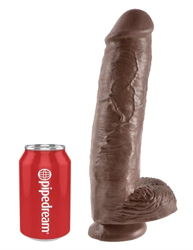 Pipedream Dildos King Cock 11 Inch Cock With Balls Brown Pipedream Dildos King Cock 11 Inch Cock With Balls Brown