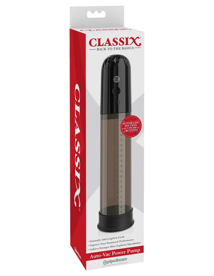 Pipedream Female Sex Toys Classix AutoVac Power Pump Black Pipedream Female Sex Toys Classix AutoVac Power Pump Black
