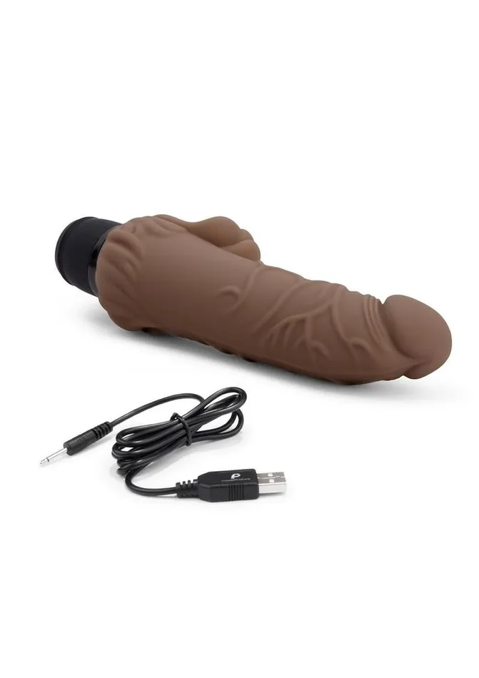 Powercocks Female Sex Toys Powercocks Silicone Realistic Vibrator with Clitoral Stimulator