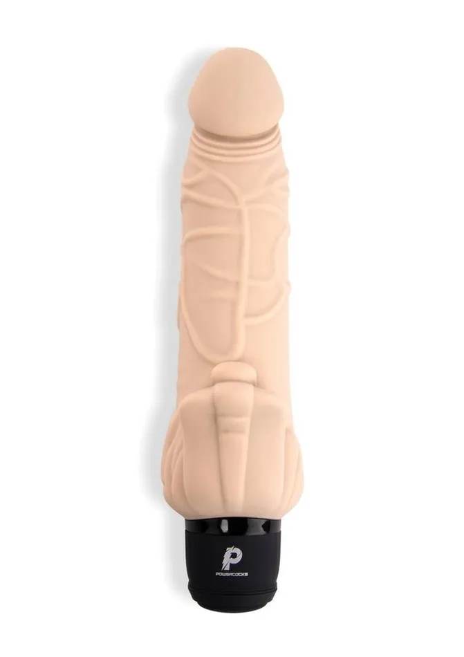 Powercocks Female Sex Toys Powercocks Silicone Realistic Vibrator with Clitoral Stimulator
