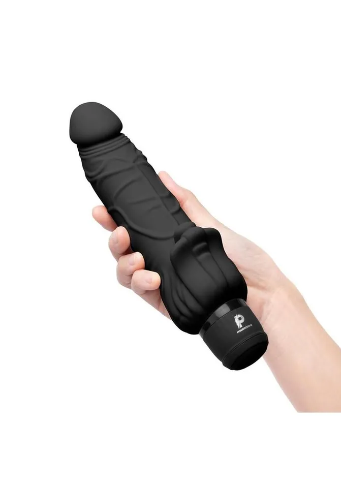 Powercocks Female Sex Toys Powercocks Silicone Realistic Vibrator with Clitoral Stimulator