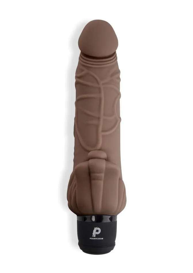 Powercocks Female Sex Toys Powercocks Silicone Realistic Vibrator with Clitoral Stimulator