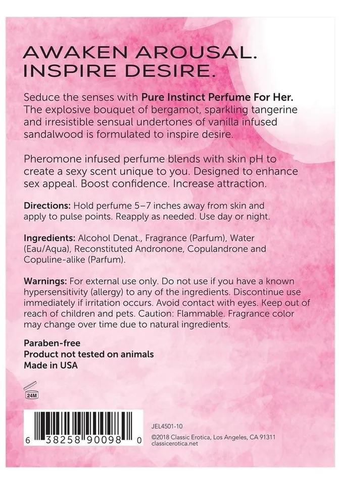 Pure Instinct Pheromone Perfume For Her Pure Instinct Anal Pure Instinct Pheromone Perfume For Her Pure Instinct Anal