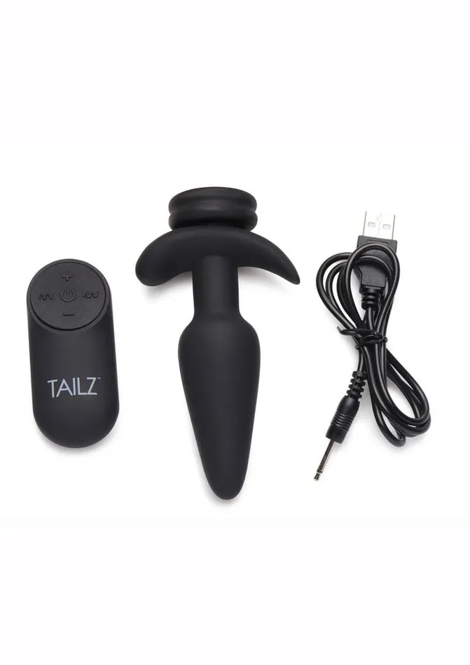 Tailz SnapOn 10x Rechargeable Silicone Anal Plug with Remote Control TAILZ Male Sex Toys Tailz SnapOn 10x Rechargeable Silicone Anal Plug with Remote Control TAILZ Male Sex Toys
