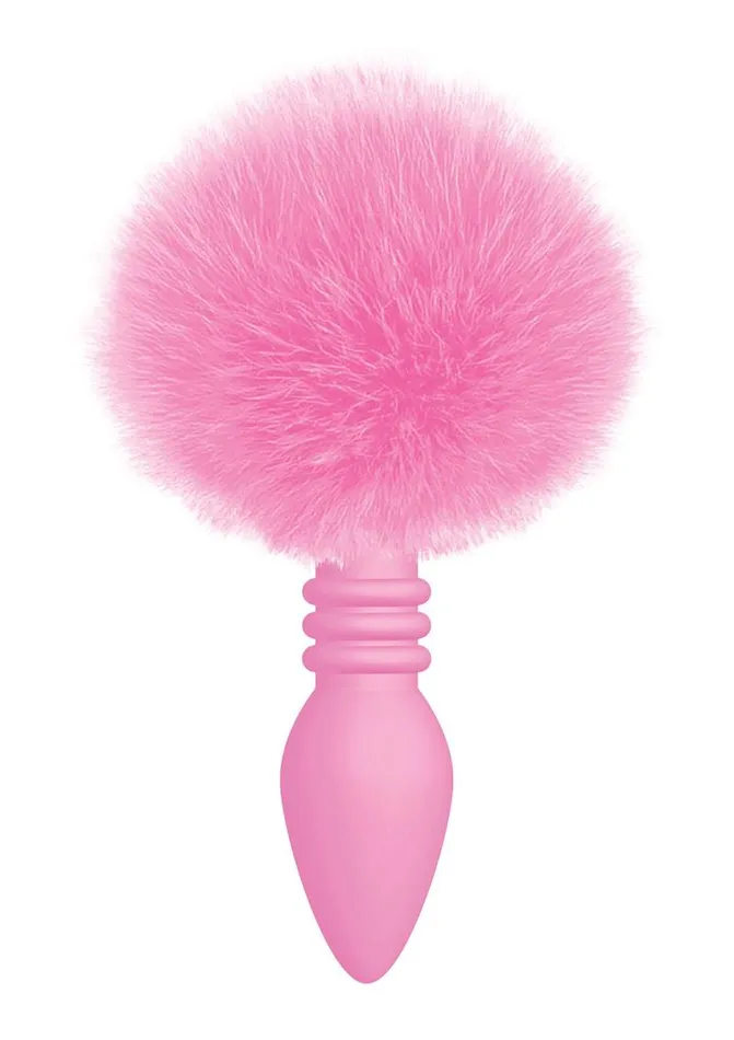 THE 9S Anal The 9s Cottontails Silicone Ribbed Bunny Tail Butt Plug
