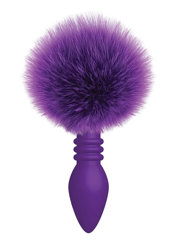 THE 9S Anal The 9s Cottontails Silicone Ribbed Bunny Tail Butt Plug