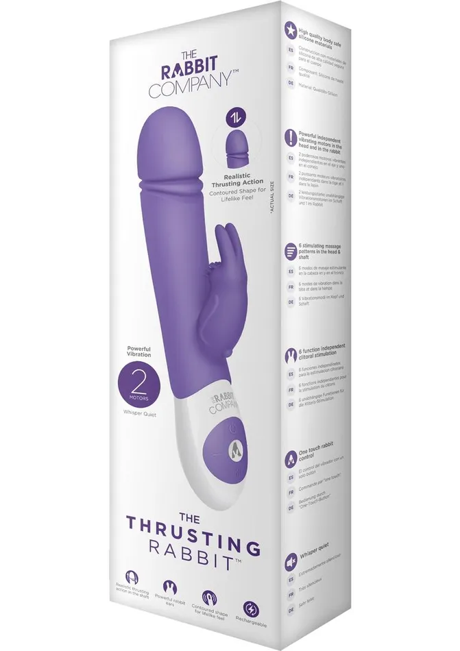 The Rabbit Company The Thrusting Rabbit Rechargeable Silicone Vibrator with Clitoral Stimulation Female Sex Toys The Rabbit Company The Thrusting Rabbit Rechargeable Silicone Vibrator with Clitoral Stimulation Female Sex Toys