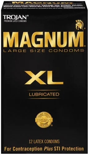 Trojan Condoms Male Sex Toys Trojan Magnum XL 12 Pack