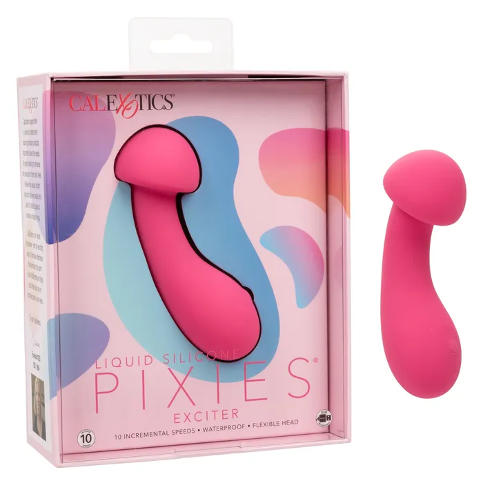 Vibrators CalExotics Liquid Silicone Pixies Exciter Pink