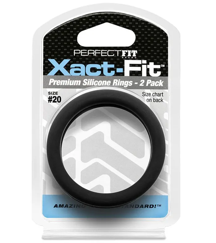 XactFit Ring 2Pack 20 Perfect Fit Male Sex Toys