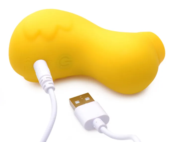 XR Brands Shegasm Female Sex Toys Sucky Ducky Silicone Clitoral Stimulator Yellow XR Brands Shegasm Female Sex Toys Sucky Ducky Silicone Clitoral Stimulator Yellow
