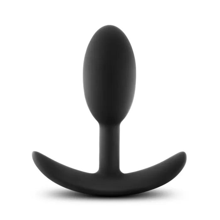 2024 Holiday Sale Specials Anal Adventures Platinum Silicone Vibra Slim Plug Small Black Anal