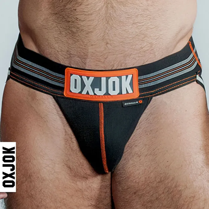 Anal Slingjock Upthrust SliderStrap Jock Black Iron Large OXJok