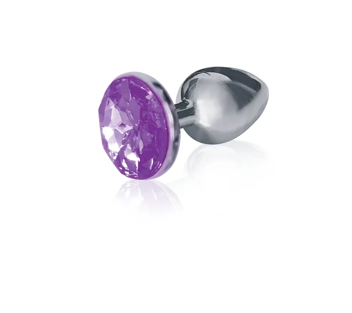 Anal The 9s the Silver Starter Bejeweled Stainless Steel Plug Violet Icon Brands